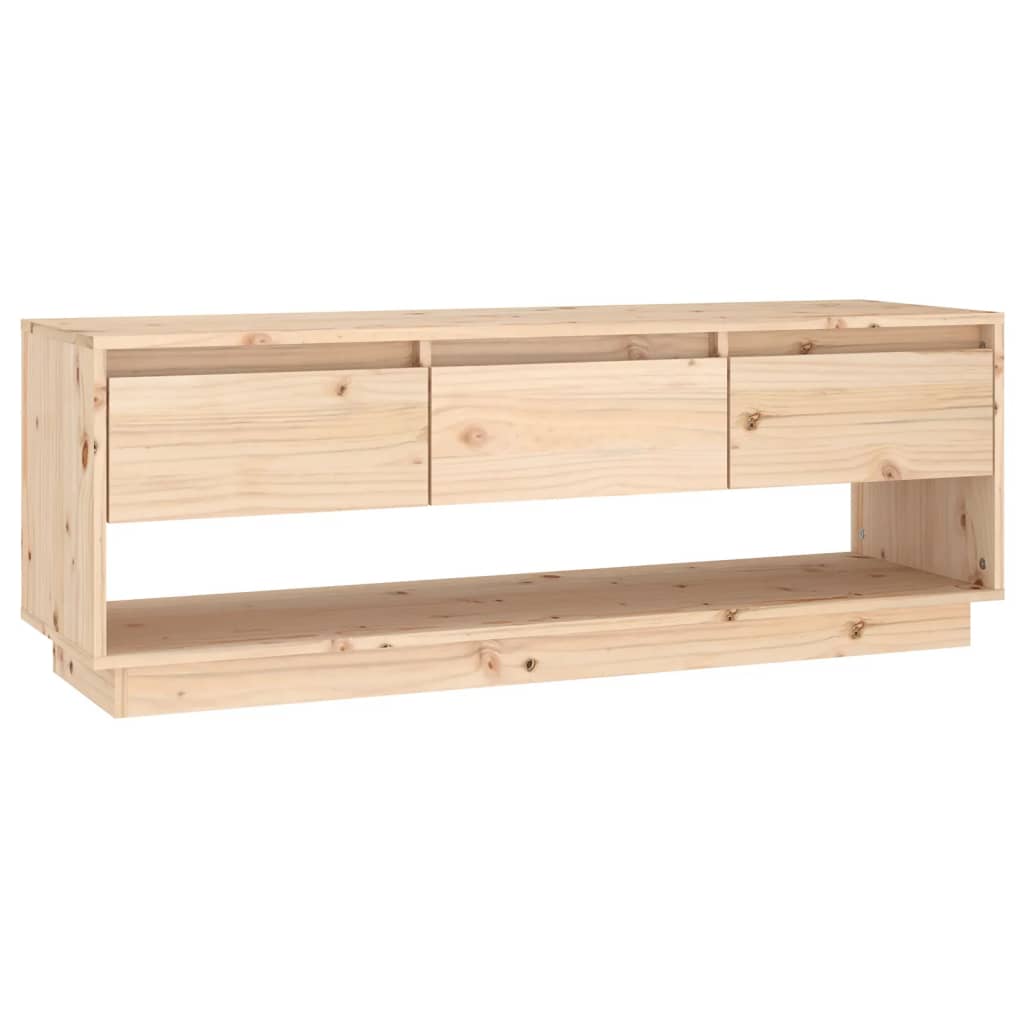 TV Stand Cabinet Solid Wood Pine White/Brown/Natural/Black