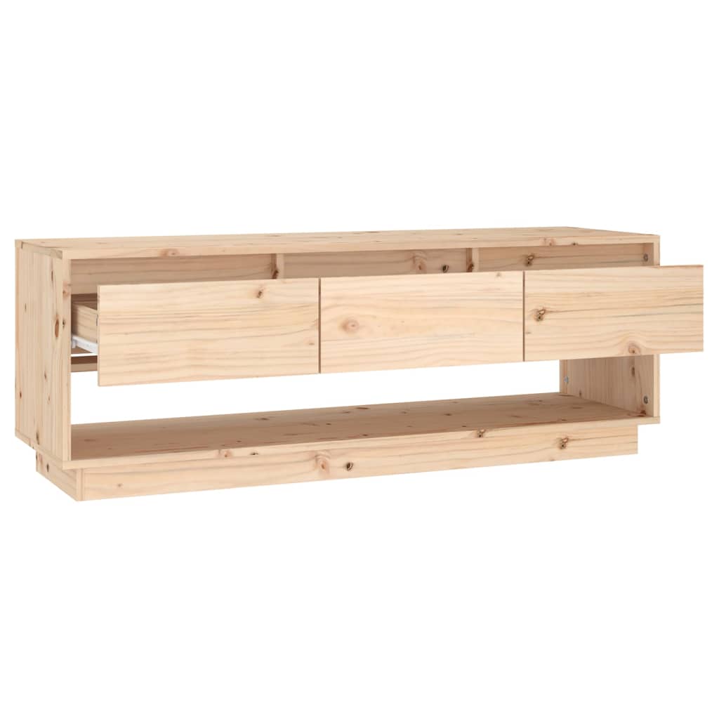TV Stand Cabinet Solid Wood Pine White/Brown/Natural/Black