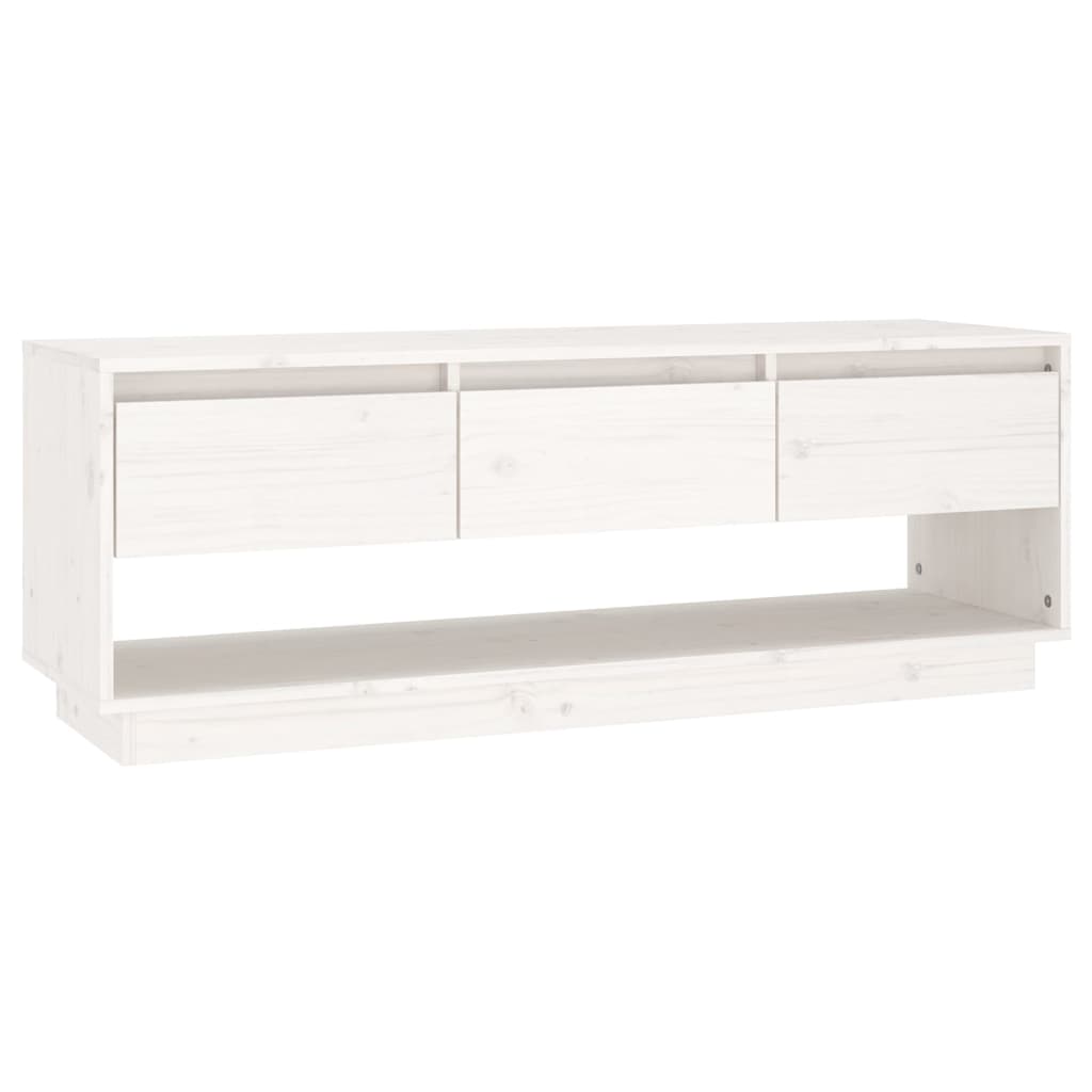 TV Stand Cabinet Solid Wood Pine White/Brown/Natural/Black