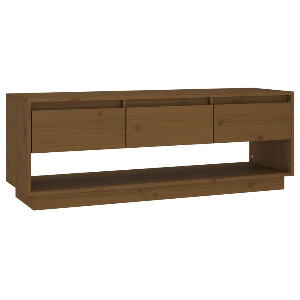 TV Stand Cabinet Solid Wood Pine White/Brown/Natural/Black