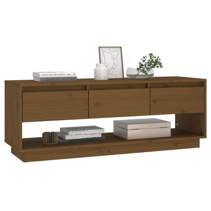 TV Stand Cabinet Solid Wood Pine White/Brown/Natural/Black