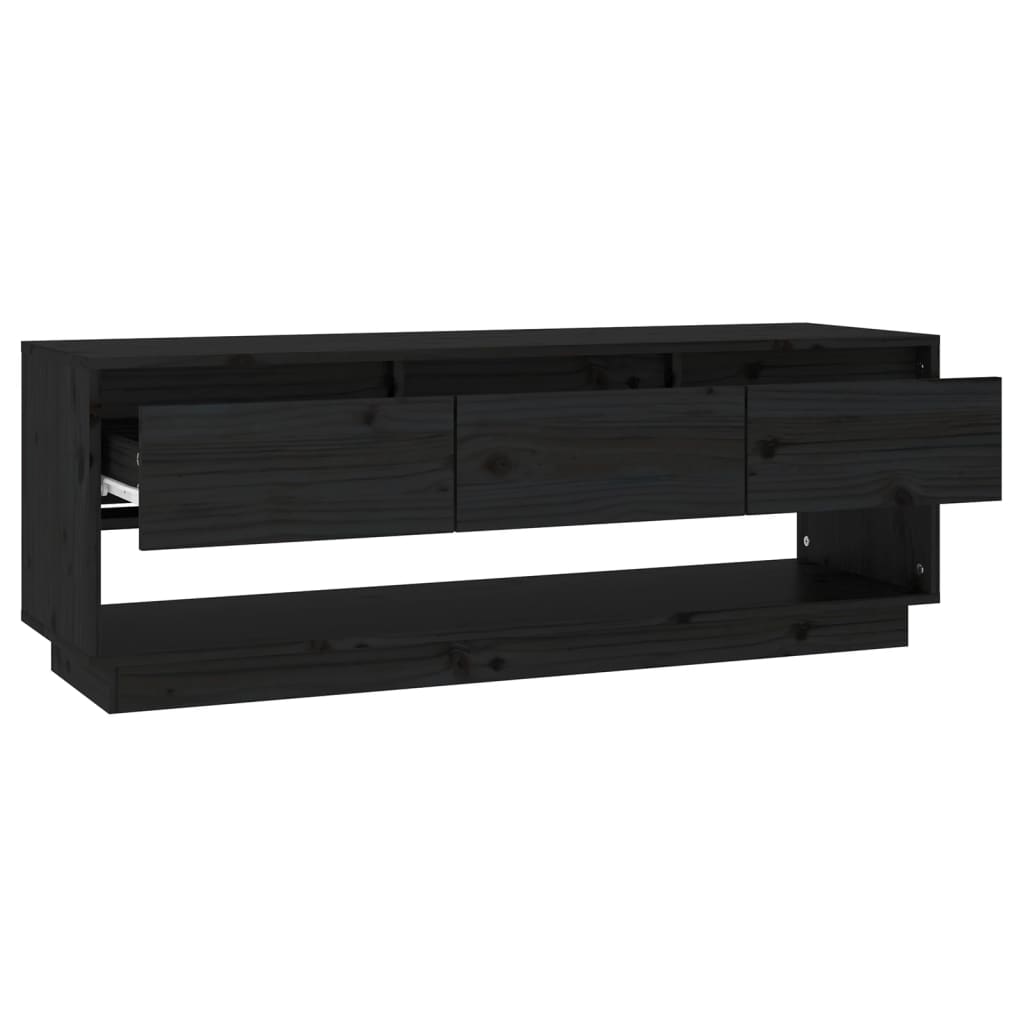 TV Stand Cabinet Solid Wood Pine White/Brown/Natural/Black