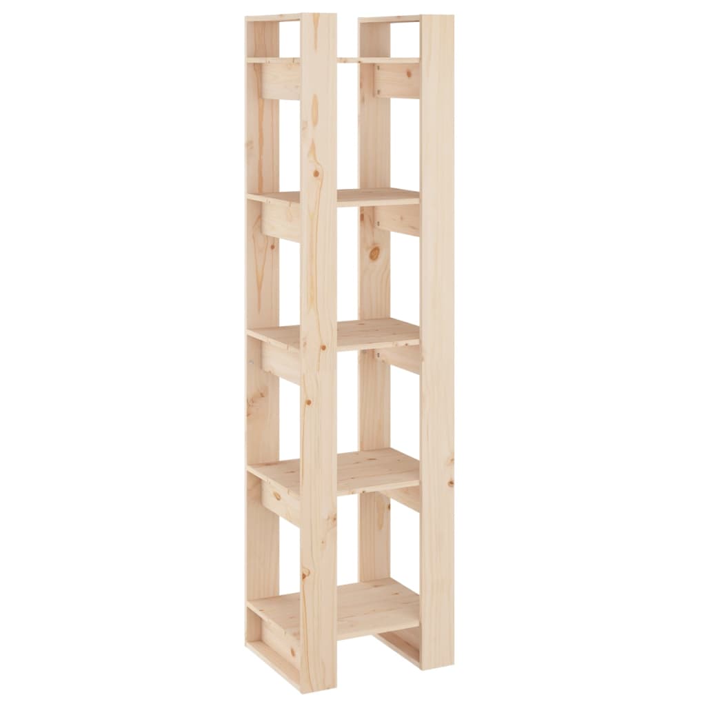 Bookcases/Room Divider Oak/White Solid Wood Pine