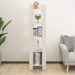 Bookcases/Room Divider Oak/White Solid Wood Pine