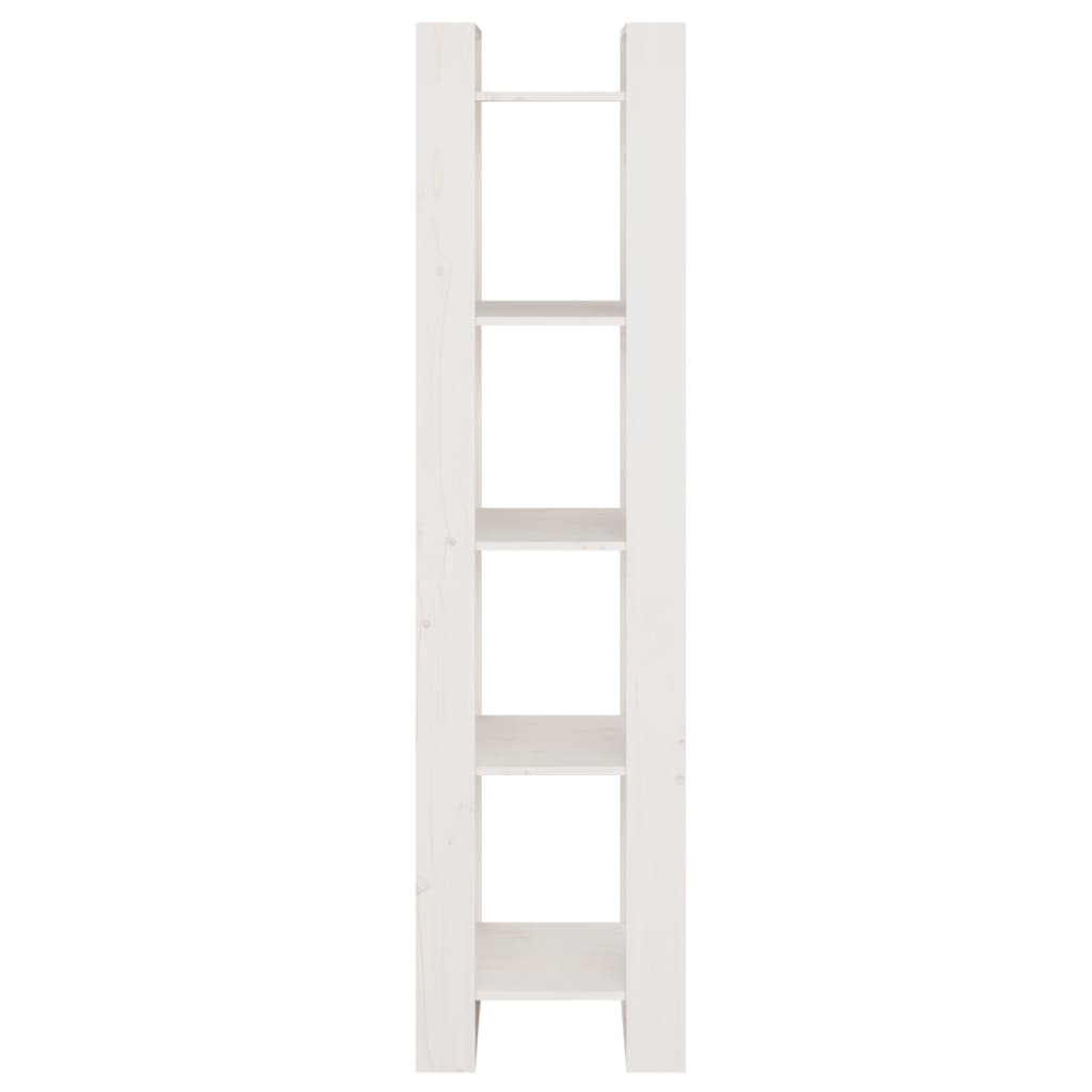 Bookcases/Room Divider Oak/White Solid Wood Pine