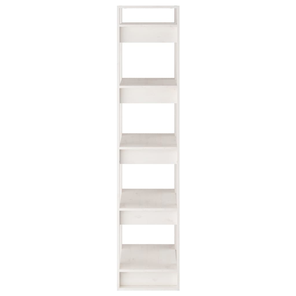 Bookcases/Room Divider Oak/White Solid Wood Pine