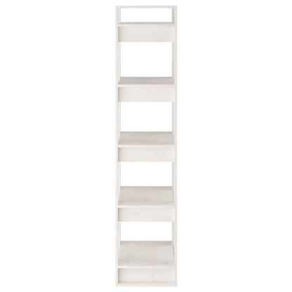 Bookcases/Room Divider Oak/White Solid Wood Pine