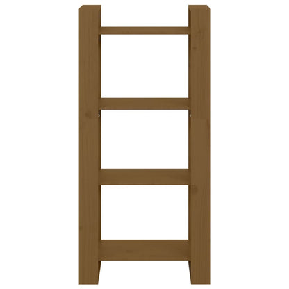 Book Cabinet/Room Divider Solid Wood Honey Brown