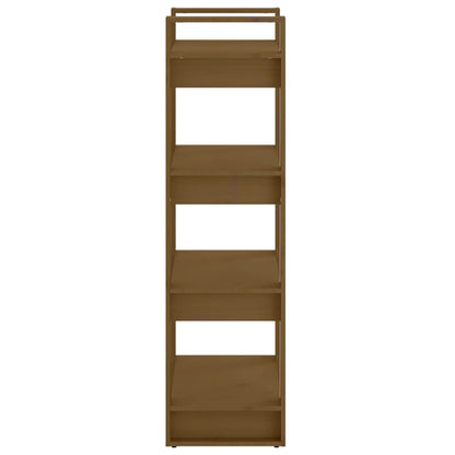 Book Cabinet/Room Divider Solid Wood Honey Brown