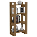 Book Cabinet/Room Divider Solid Wood Honey Brown