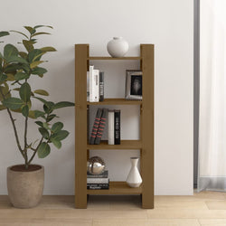 Book Cabinet/Room Divider Solid Wood Honey Brown