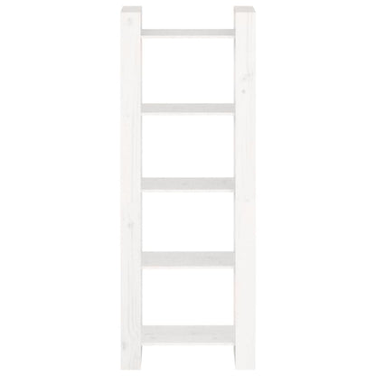 Book Cabinet/Room Divider White Solid Wood