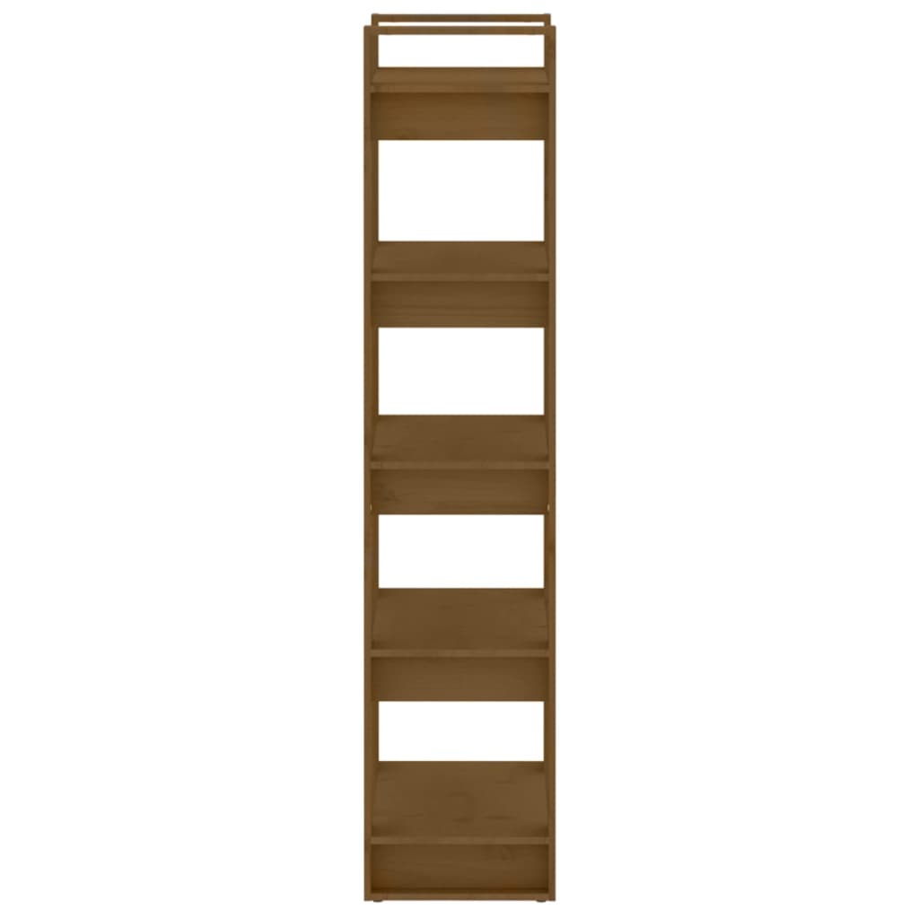 Room Divider Honey Brown Solid Wood