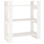 Book Cabinet/Room Divider White/Black/Brown/Natural Solid Wood Pine