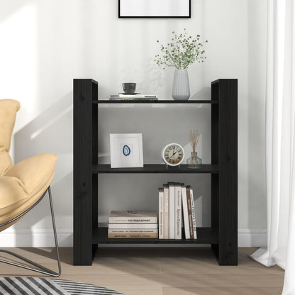 Book Cabinet/Room Divider White/Black/Brown/Natural Solid Wood Pine