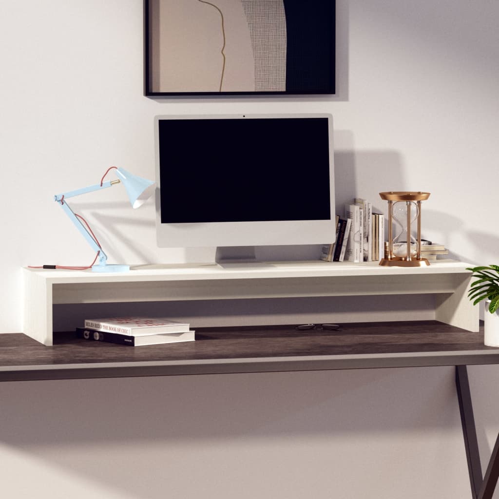 TV Stands Monitor Stand Black/White/Brwon/Natural Solid Wood Pine
