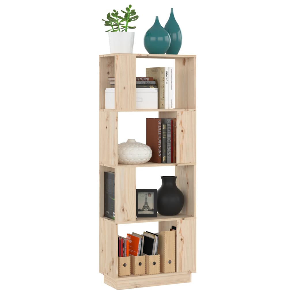 Book Cabinet/Room Divider Shelving Black/Oak/Honey brown/White Solid Wood Pine