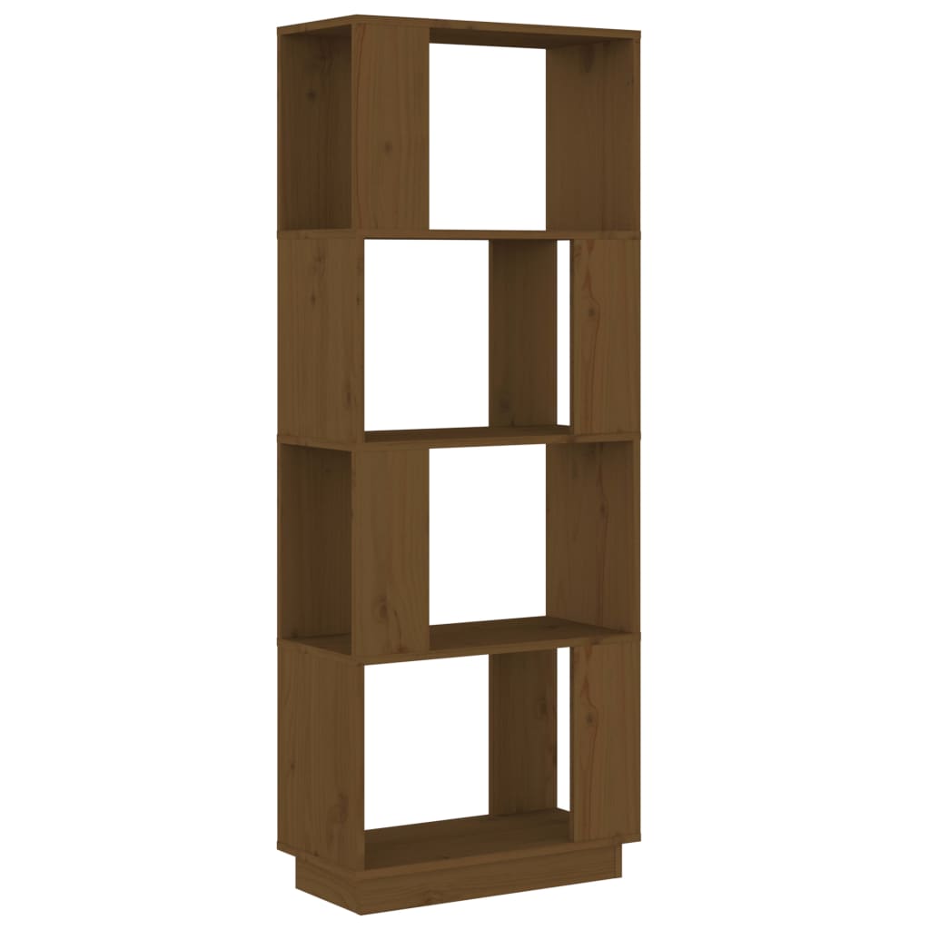 Book Cabinet/Room Divider Shelving Black/Oak/Honey brown/White Solid Wood Pine