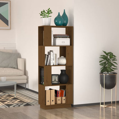 Book Cabinet/Room Divider Shelving Black/Oak/Honey brown/White Solid Wood Pine