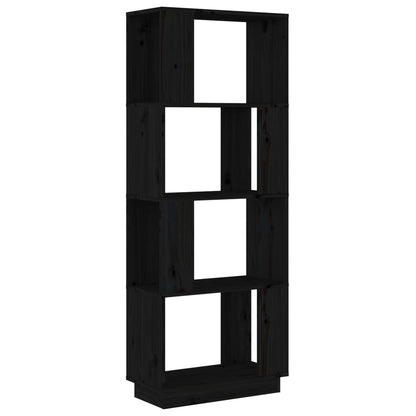 Book Cabinet/Room Divider Shelving Black/Oak/Honey brown/White Solid Wood Pine