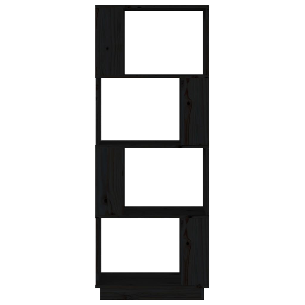 Book Cabinet/Room Divider Shelving Black/Oak/Honey brown/White Solid Wood Pine