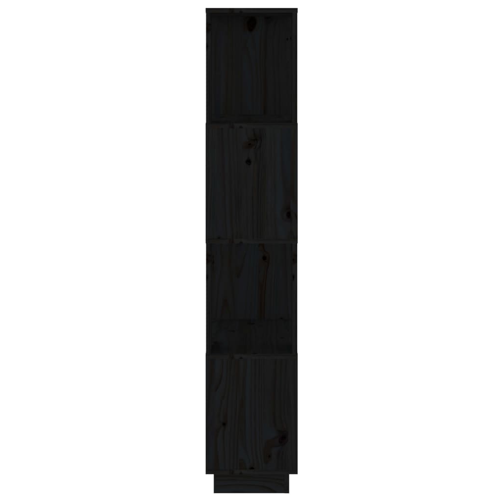 Book Cabinet/Room Divider Shelving Black/Oak/Honey brown/White Solid Wood Pine