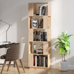 Book Cabinet/Standing Shelves Black/White/Brown/Natural Solid Wood Pine