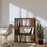 Book Cabinet/Room Divider Honey Brown Wood Solid