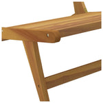 Teak Garden Chair Foldable Outdoor Solid Wood | HomeAndLiving