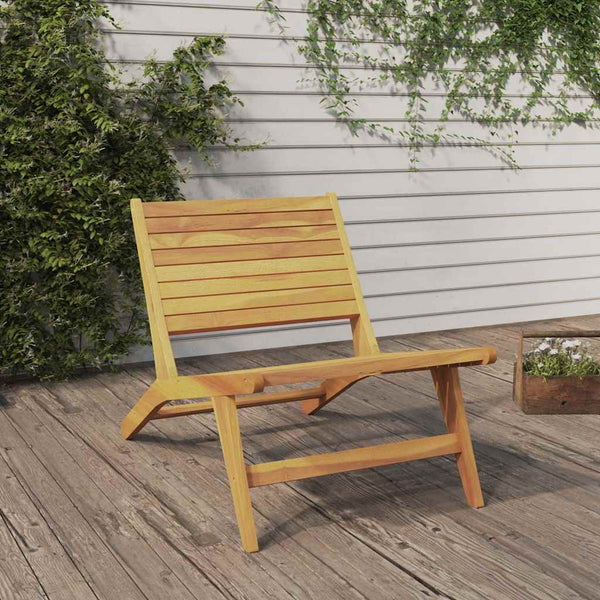  Teak Garden Chair Foldable Outdoor Solid Wood | HomeAndLiving