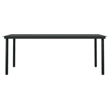 Black Beauty: 7-Piece Garden Dining Set in Sleek Black
