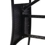 Garden Table Black - Poly Rattan