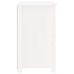 Bedside Cabinets White Solid Wood Pine