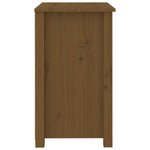 Bedside Cabinet Honey Brown - Solid Wood Pine