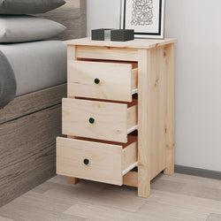 Bedside Cabinet Solid Wood Pine