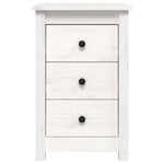 Bedside Cabinets 2 pcs White Solid Wood Pine