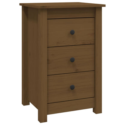 Bedside Cabinets 2 pcs Honey Brown Solid Wood Pine