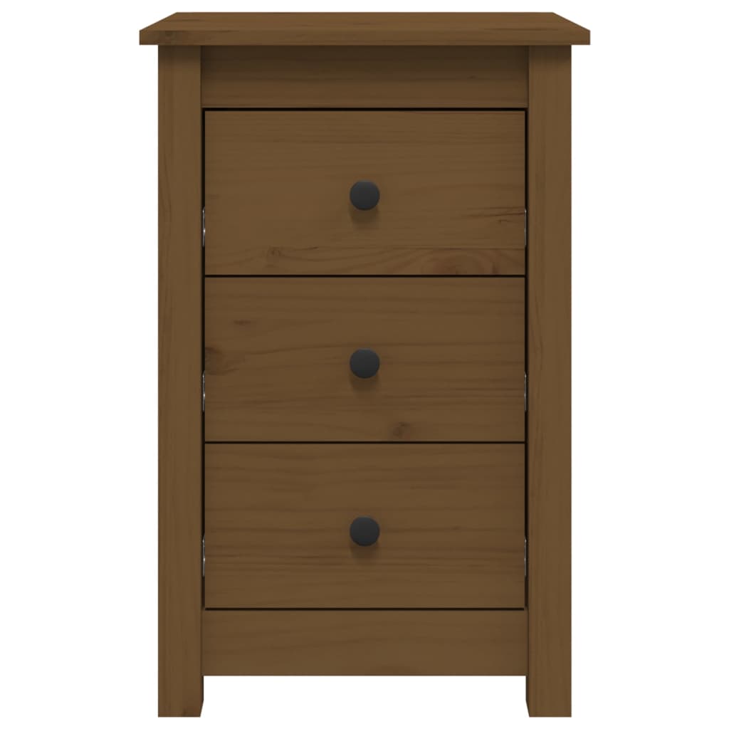 Bedside Cabinets 2 pcs Honey Brown Solid Wood Pine