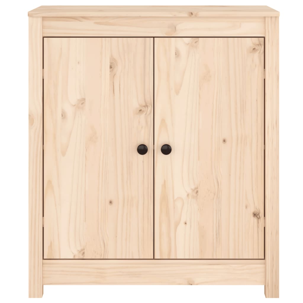 Solid Pine Sideboard 70x35x80cm Rustic | HomeAndLiving