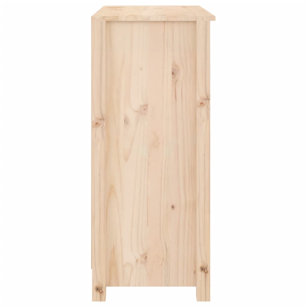 Solid Pine Sideboard 70x35x80cm Rustic | HomeAndLiving