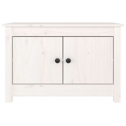 Shoe Cabinet White Solid Wood Pine