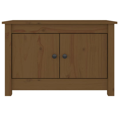 Shoe Cabinet Honey Brown Solid Wood Pine