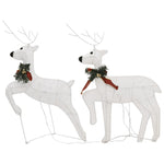 Christmas Reindeers 2 pcs White