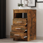 Drawer Cabinet Smoked Oak Engineered Wood