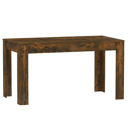 Smoked Oak Dining Table 140cm Engineered Wood | HomeAndLiving