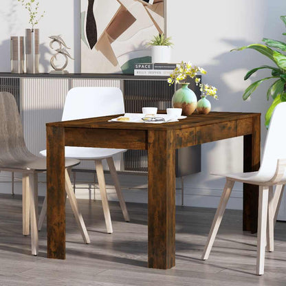 Smoked Oak Dining Table 140cm Engineered Wood | HomeAndLiving