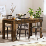 Smoked Oak Dining Table 140cm Engineered Wood | HomeAndLiving