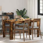 Smoked Oak Dining Table 140cm Engineered Wood | HomeAndLiving