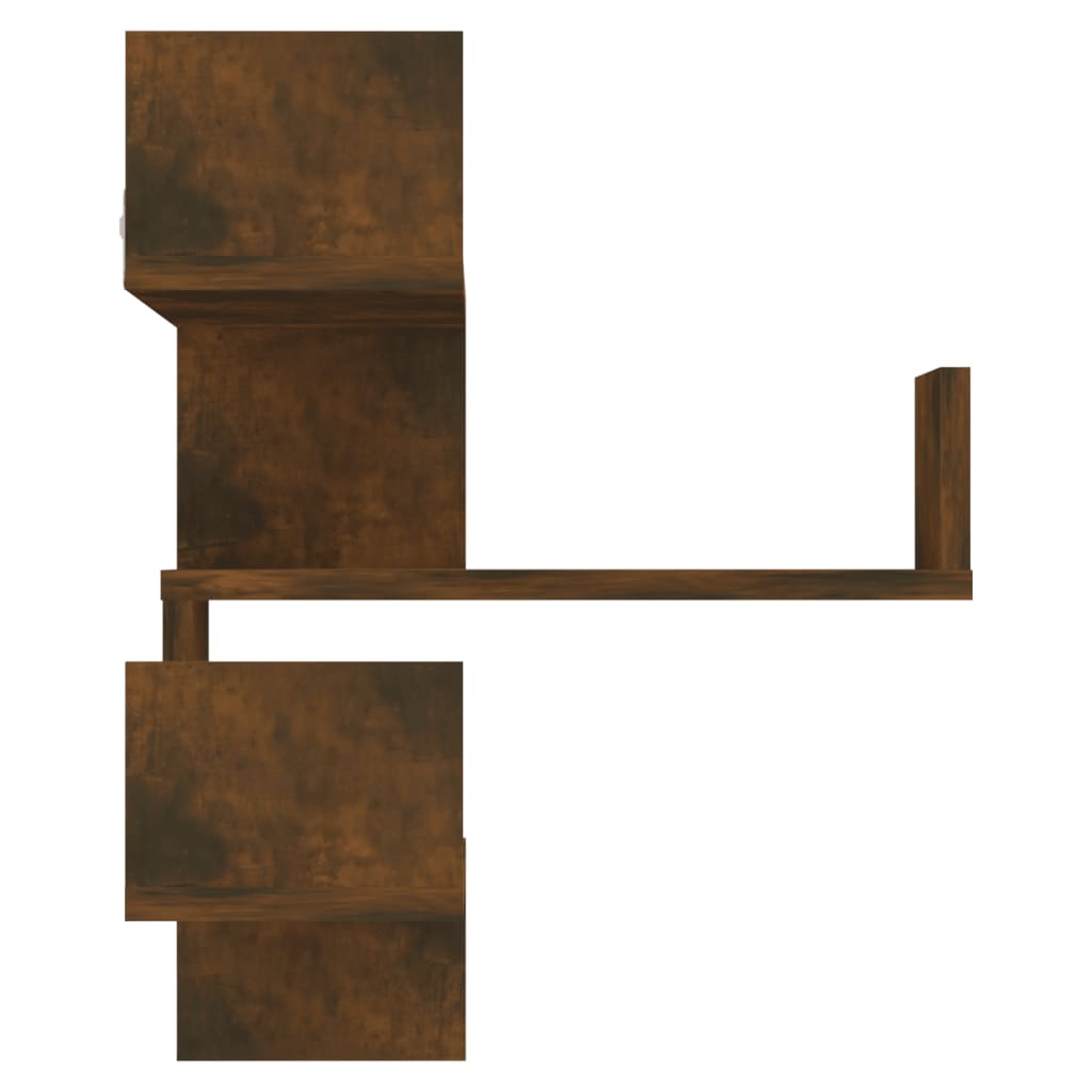 Wall Corner Shelves Set 2 Smoked Oak | HomeAndLiving