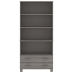 Highboard Solid Wood Pine Light Grey